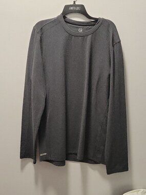 Free Country Long Sleeve Shirt - dark charcoal - warm,cozy,staydry,longsleeve,